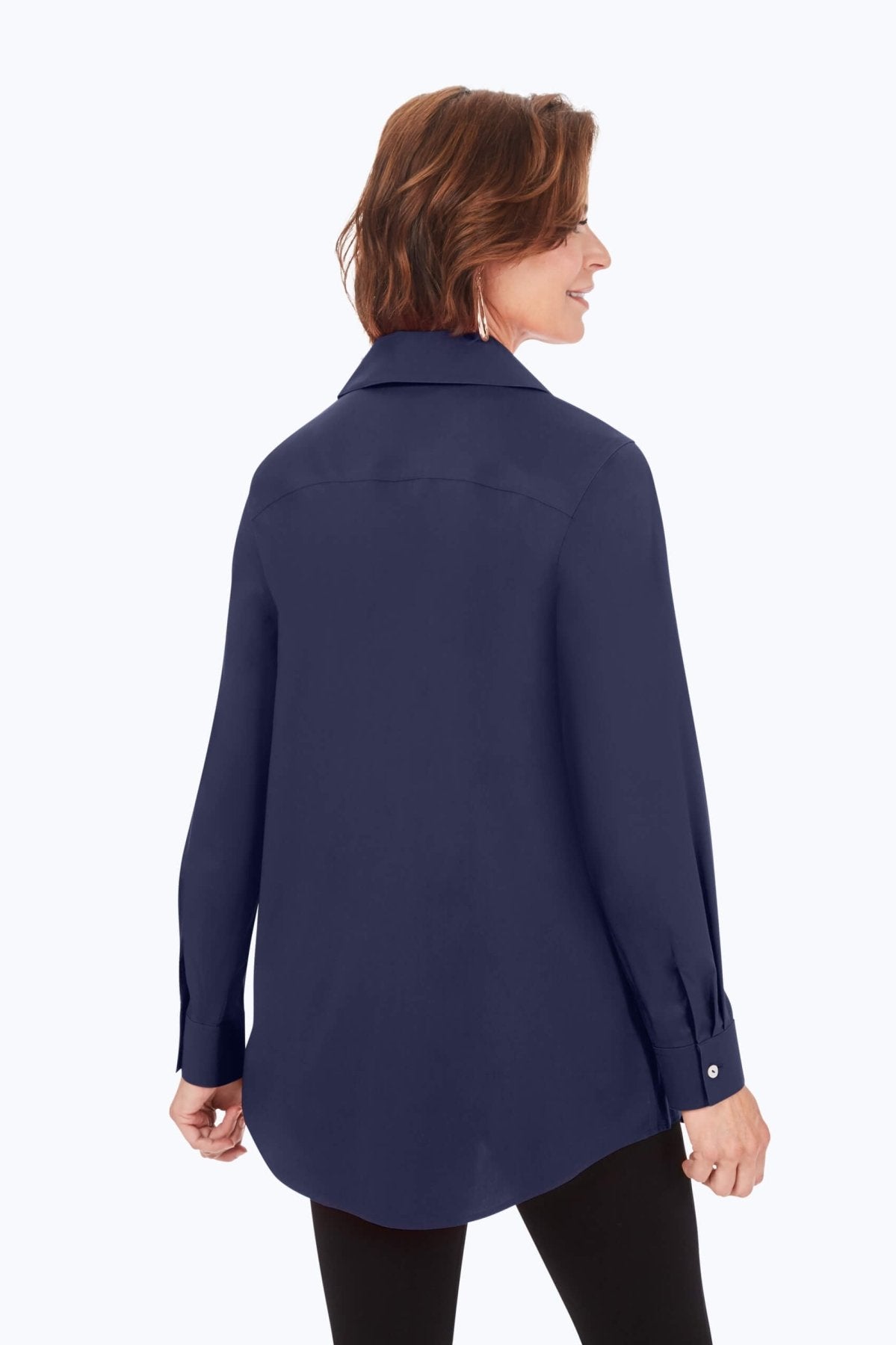 Cecilia Fall Stretch Non-Iron Tunic #color_navy
