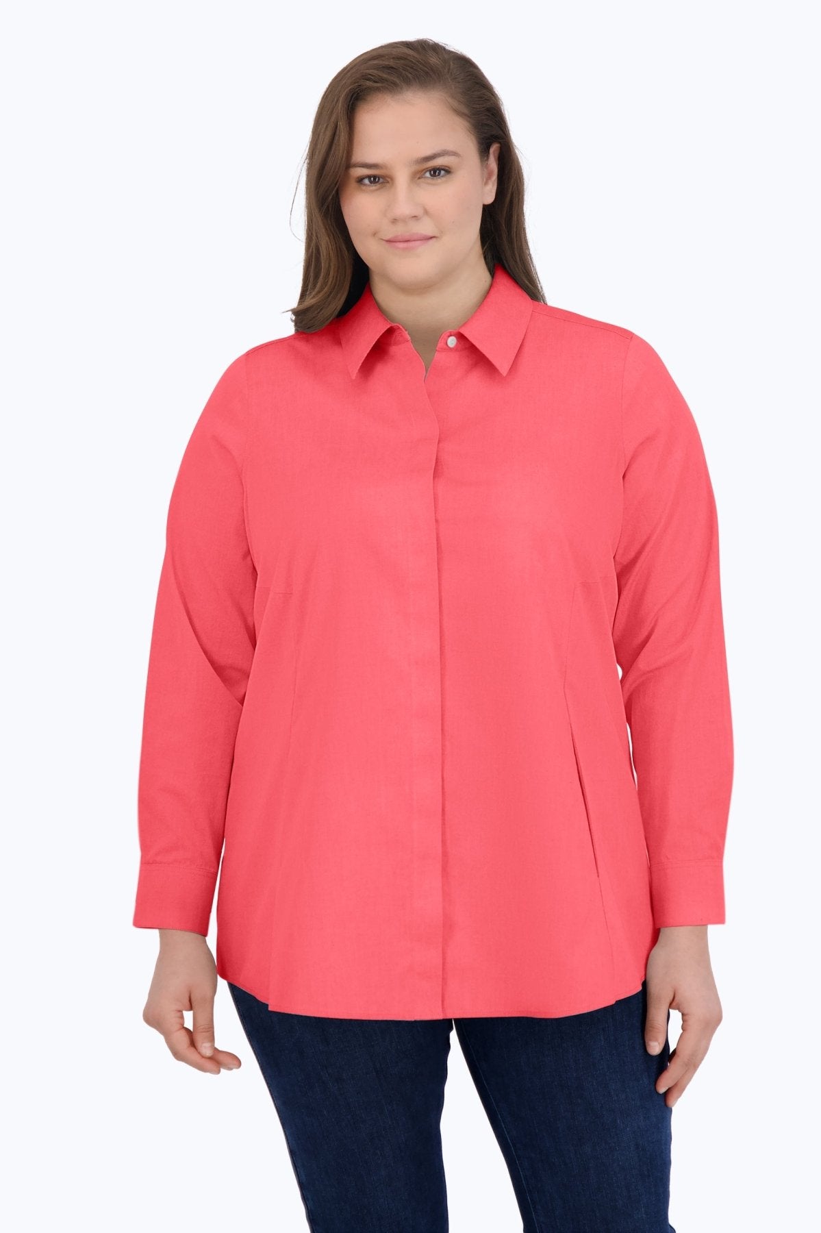 Cici Plus Essential Pinpoint Non-Iron Tunic