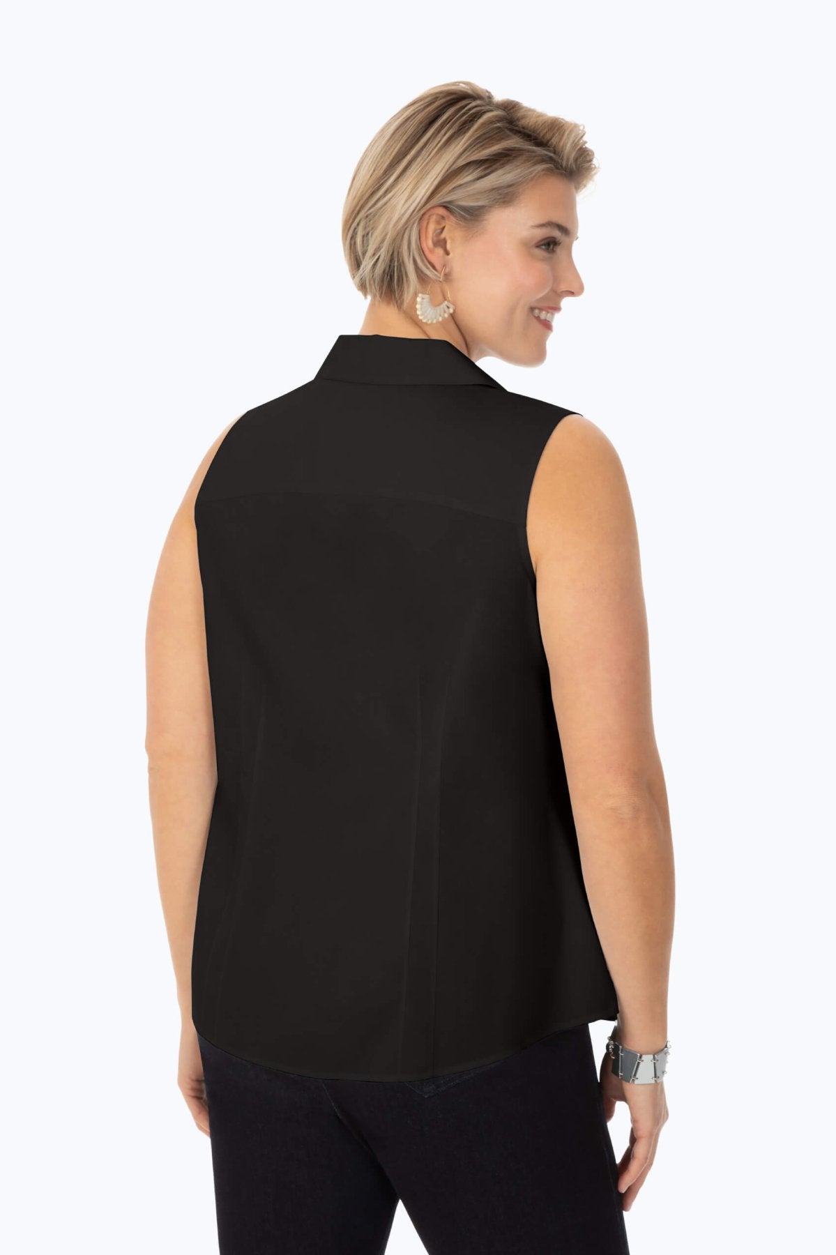 Taylor Plus No Iron Stretch Sleeveless Shirt