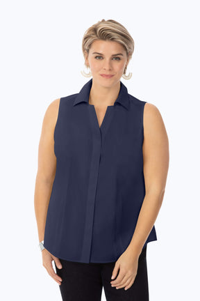 Taylor Plus No Iron Stretch Sleeveless Shirt