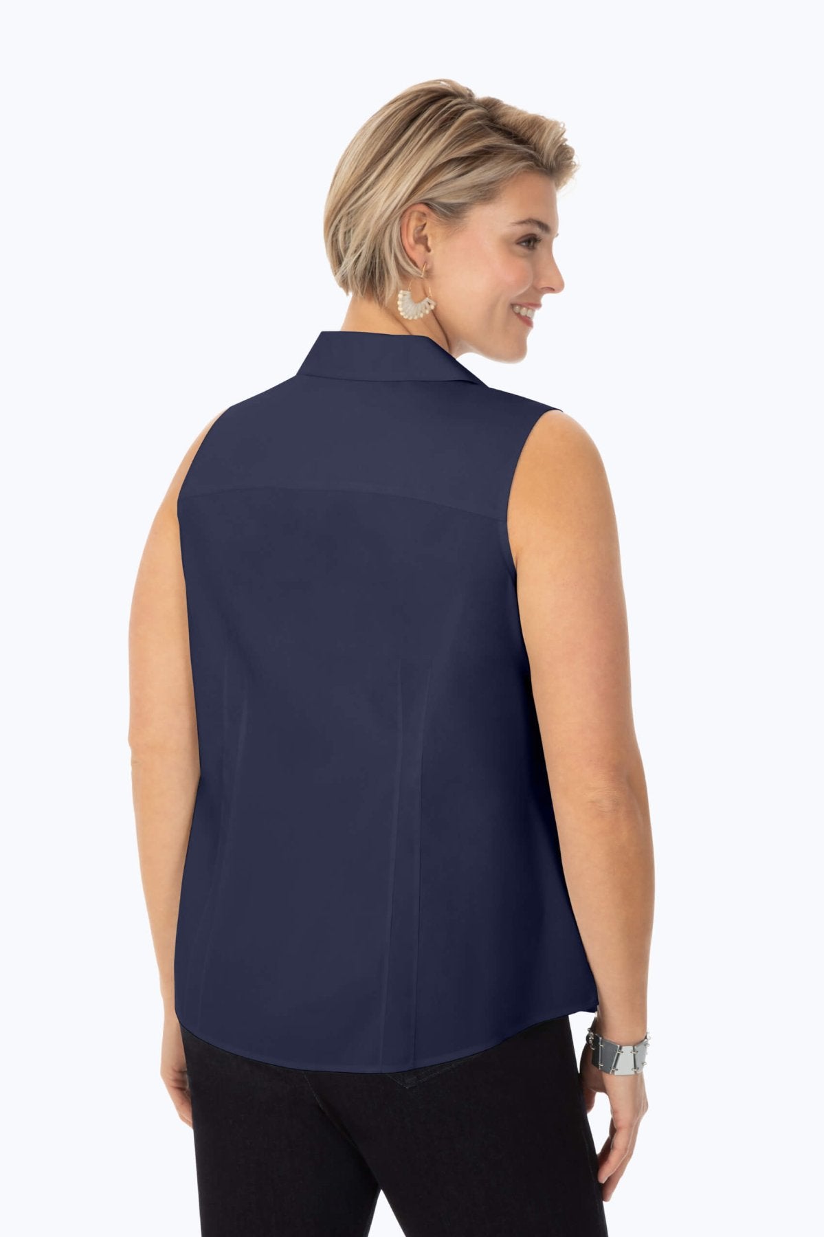 Taylor Plus No Iron Stretch Sleeveless Shirt