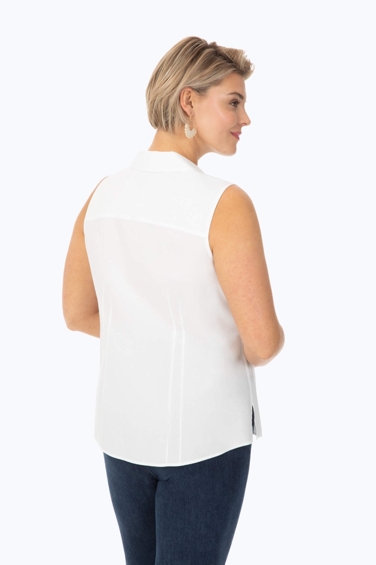 Taylor Plus No Iron Stretch Sleeveless Shirt