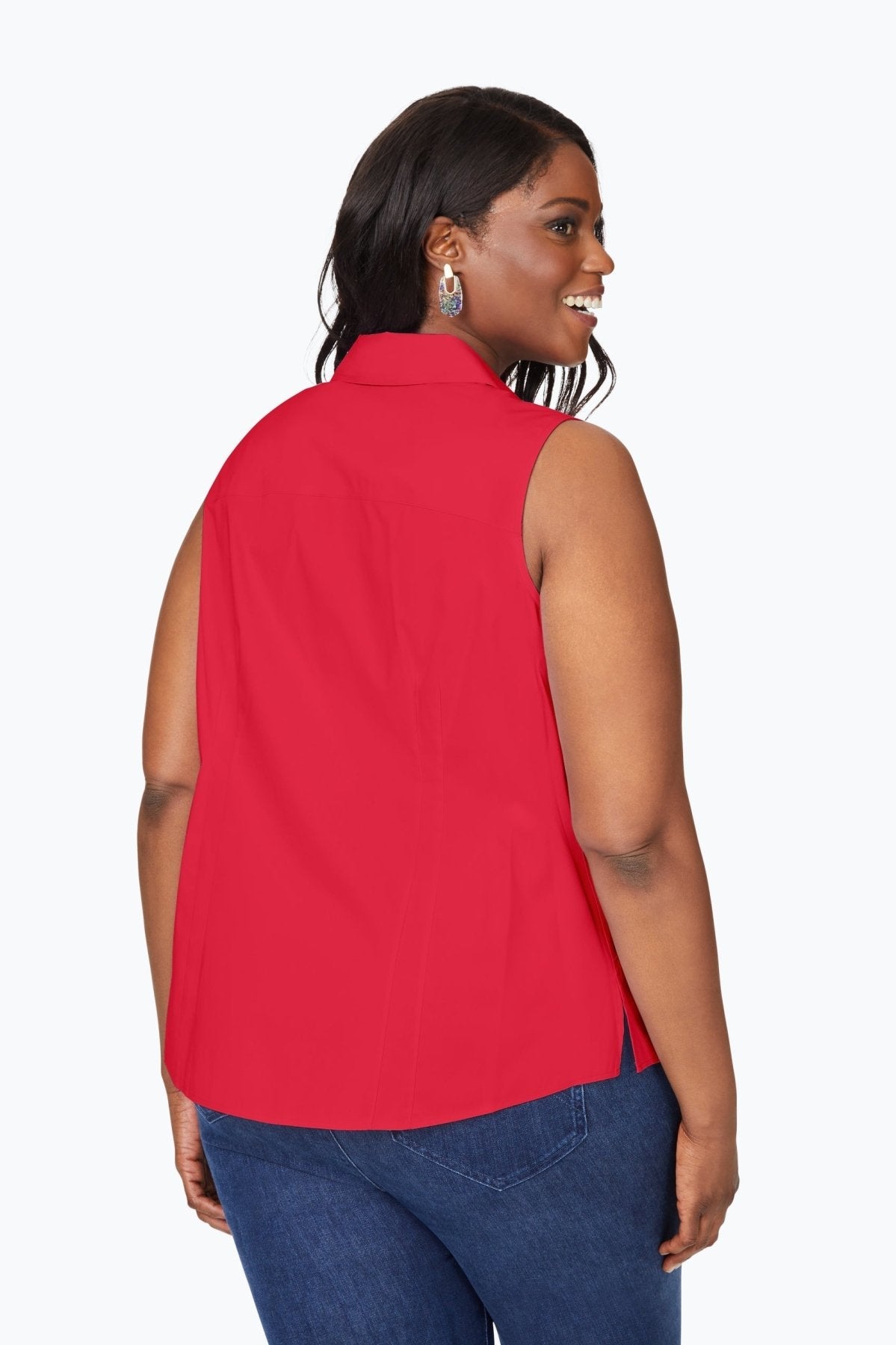 Taylor Plus No Iron Stretch Sleeveless Shirt