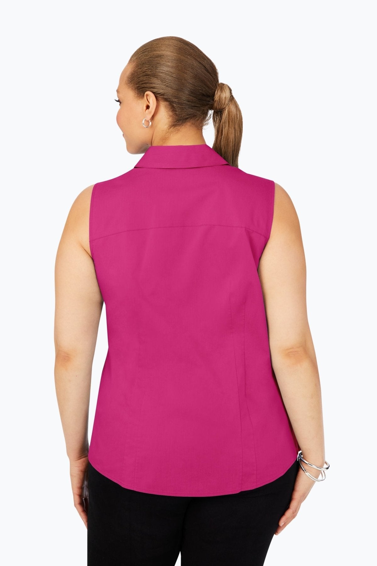 Taylor Plus No Iron Stretch Sleeveless Shirt