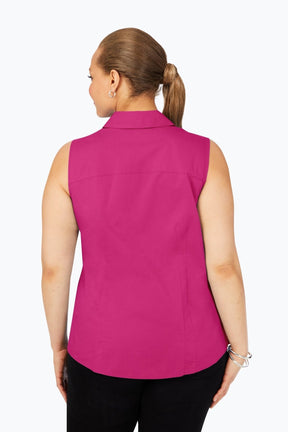 Taylor Plus No Iron Stretch Sleeveless Shirt