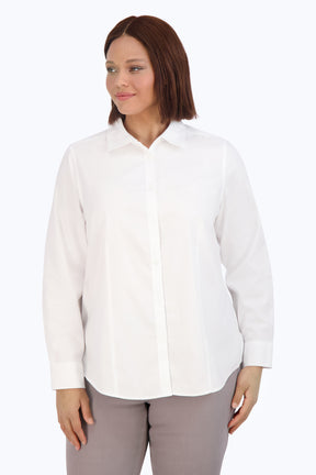 Dianna Plus Essential Pinpoint Non-Iron Shirt