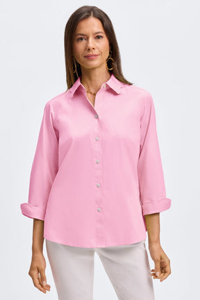 Gwen No Iron Pinpoint 3/4 Sleeve Shirt