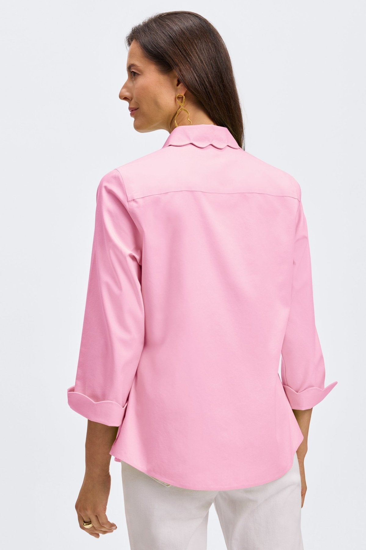 Gwen No Iron Pinpoint 3/4 Sleeve Shirt