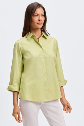 Gwen No Iron Pinpoint 3/4 Sleeve Shirt