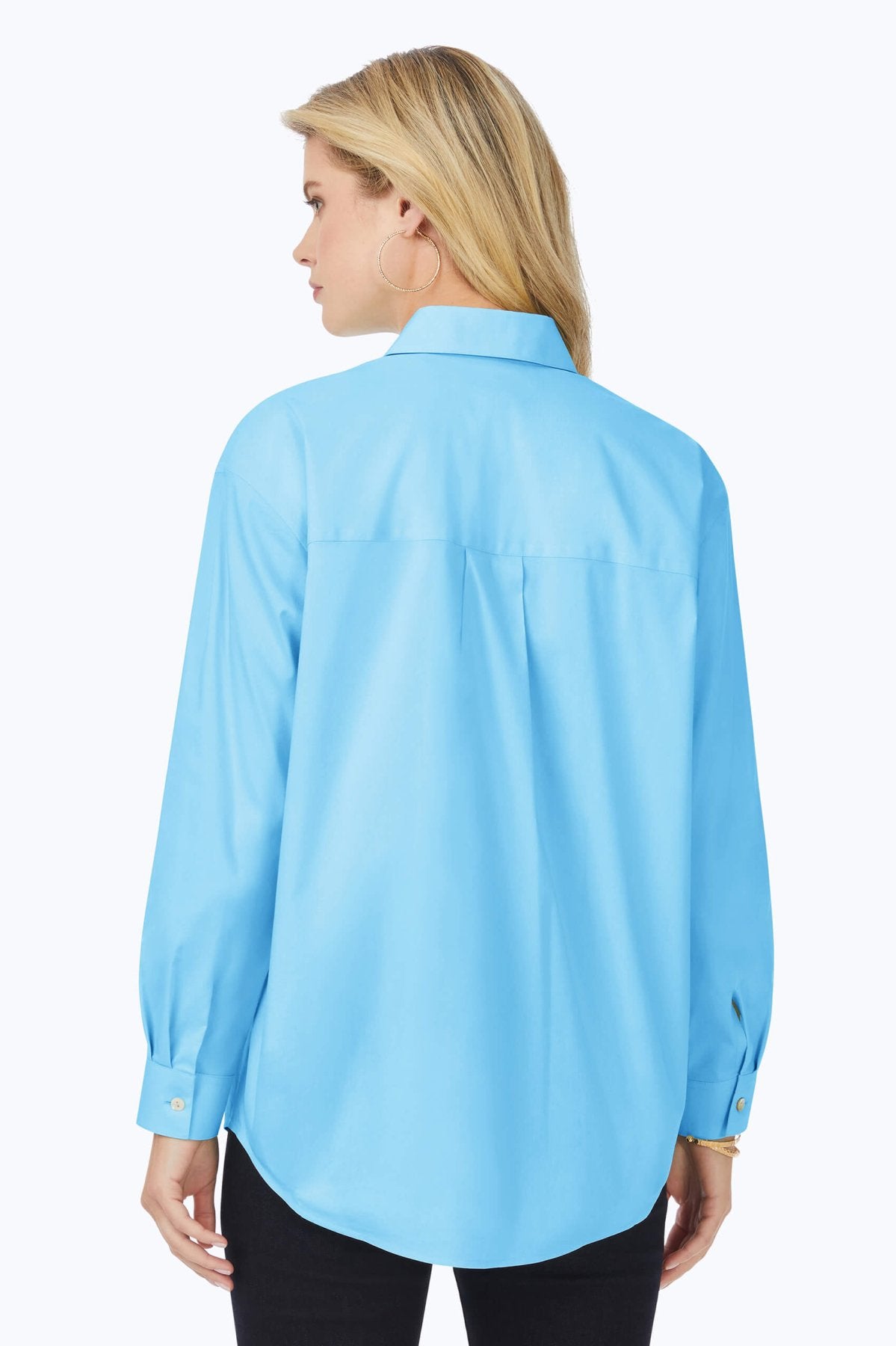 Lacey No Iron Stretch Long Sleeve Pullover Tunic