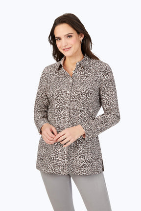 Luxe Leopard Long Sleeve Tunic