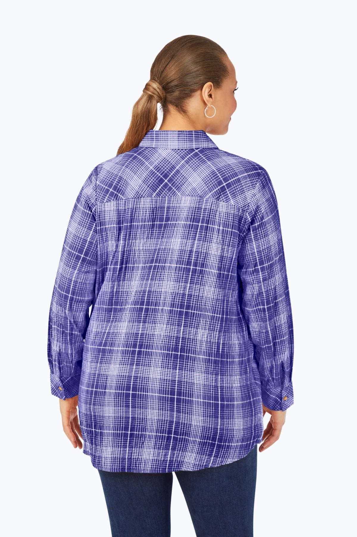 Cici Plus Plaid Perfection Long Sleeve Tunic