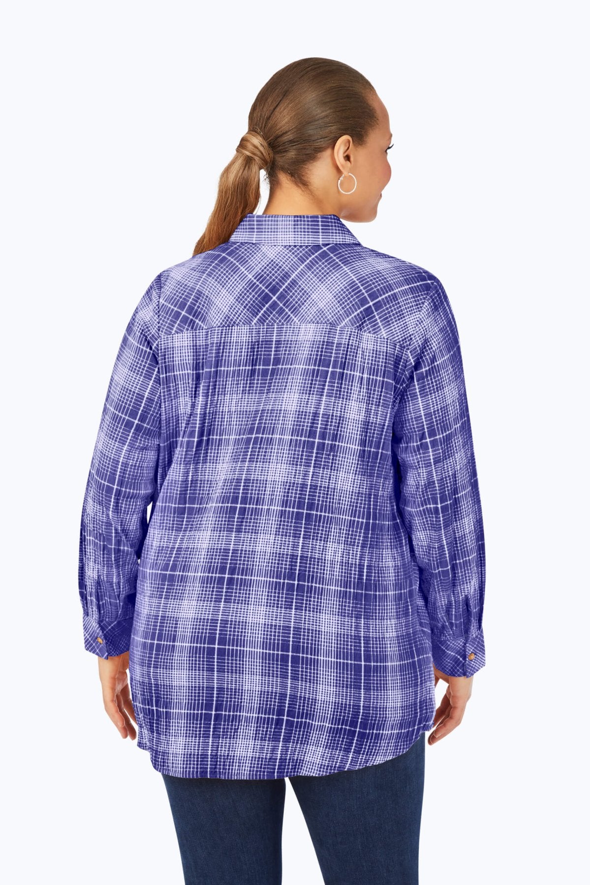 Cici Plus Plaid Perfection Tunic