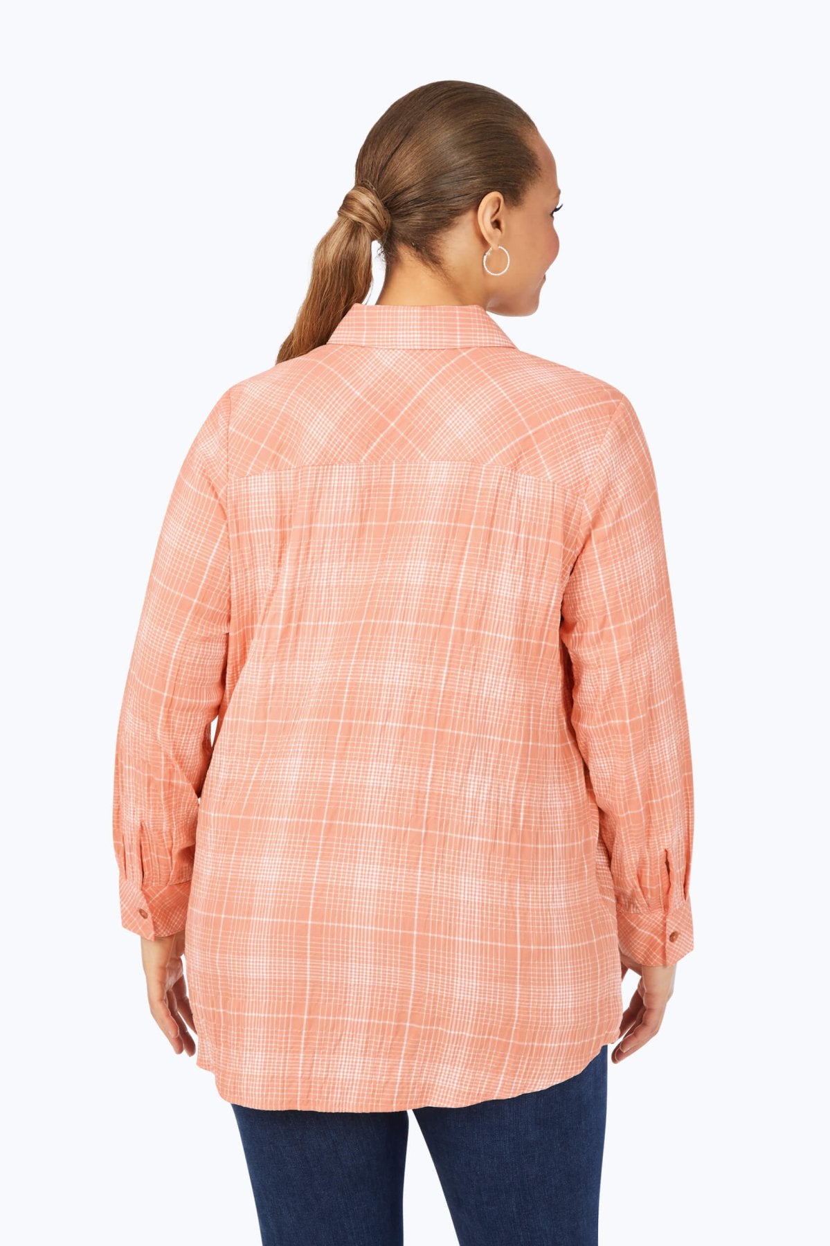 Cici Plus Plaid Perfection Long Sleeve Tunic