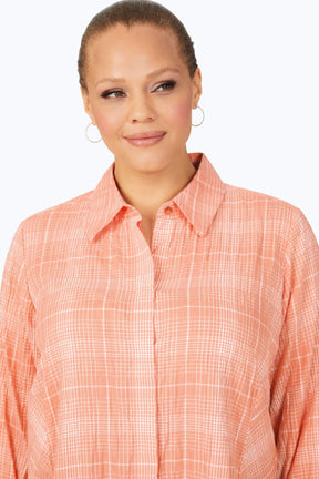 Cici Plus Plaid Perfection Long Sleeve Tunic