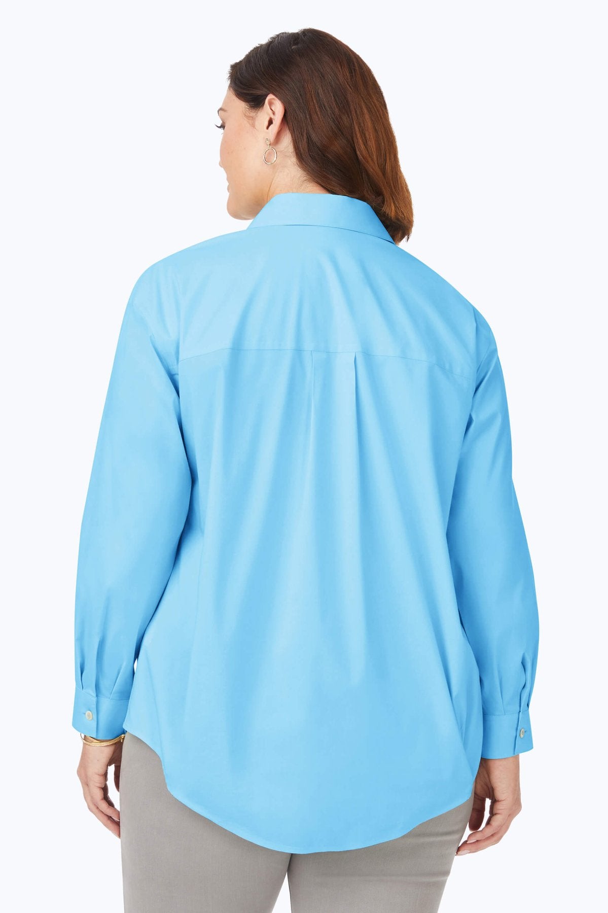 Lacey Plus Stretch No Iron Pullover Long Sleeve Tunic