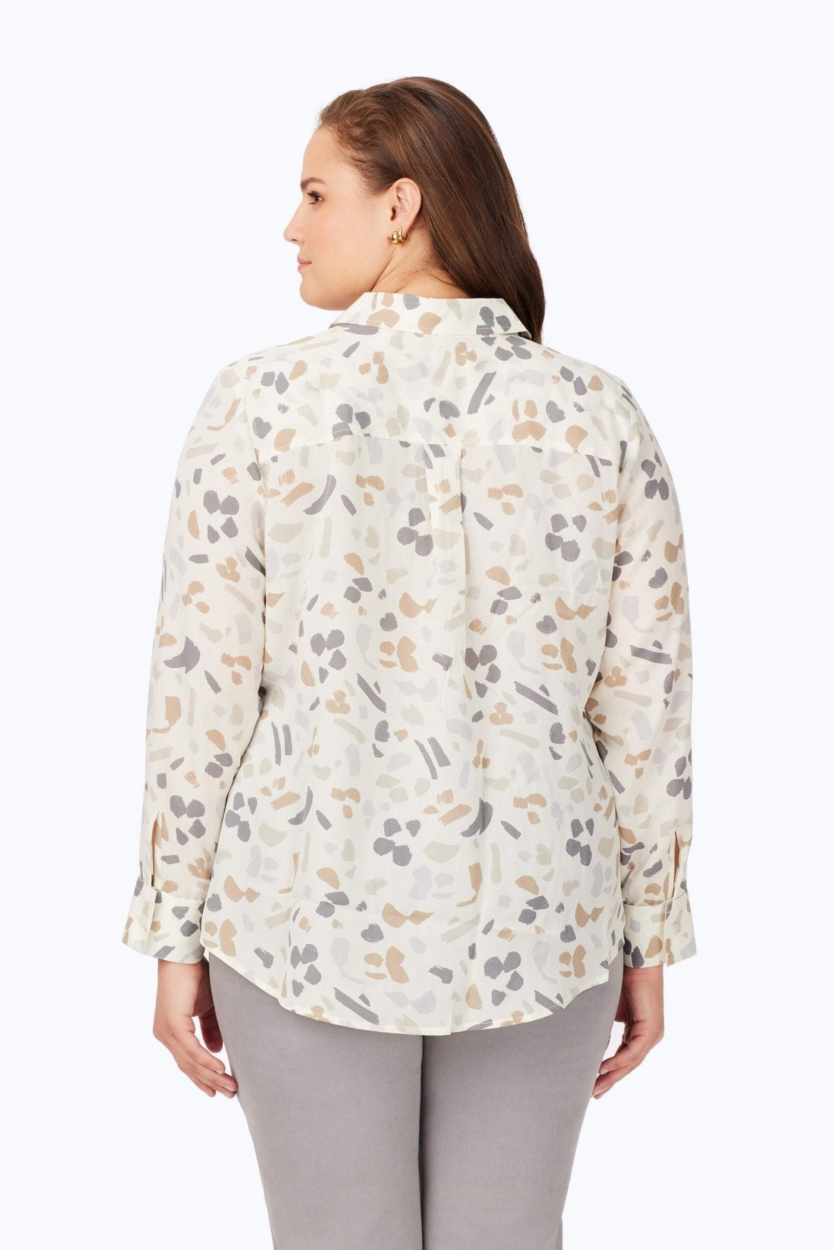 Davis Plus Brushstrokes Long Sleeve Shirt