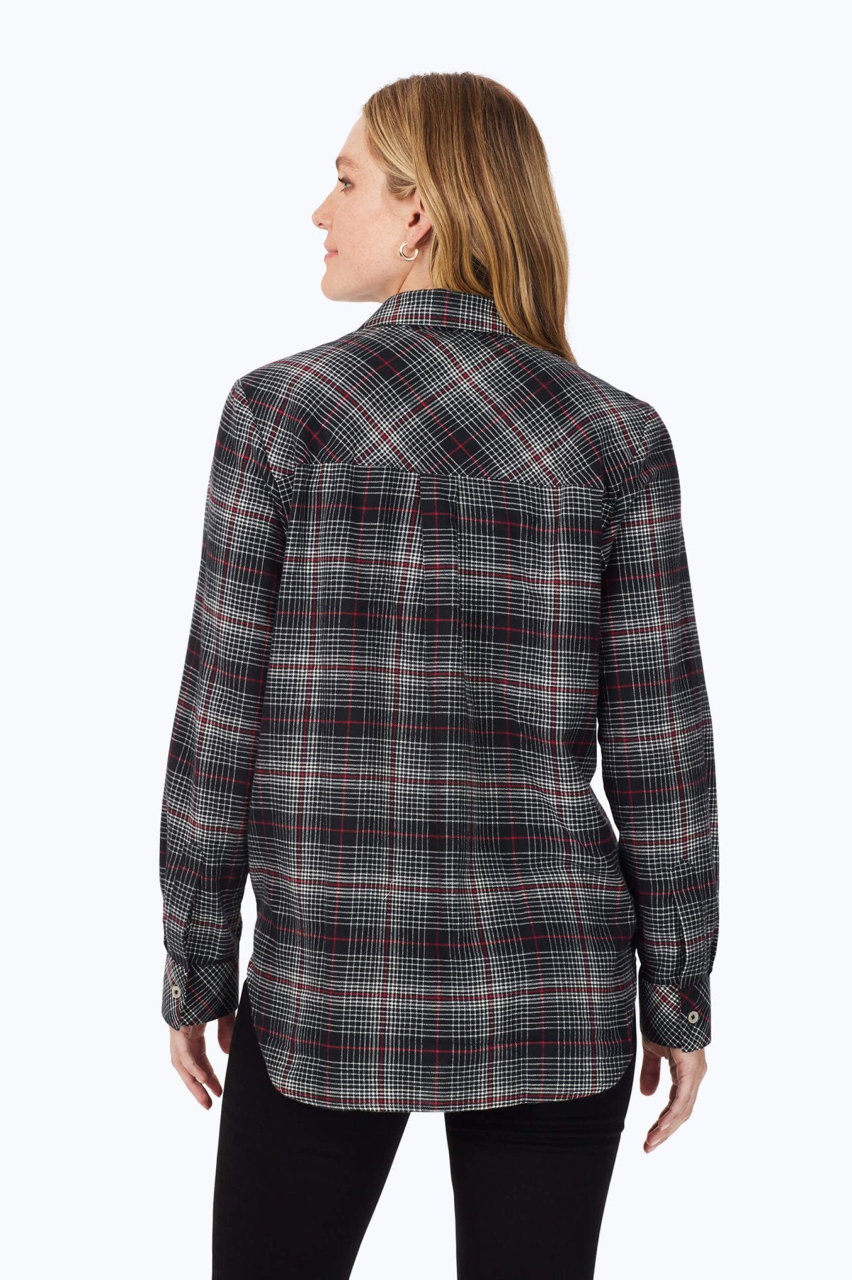 Boyfriend Cozy Tartan Long Sleeve Tunic