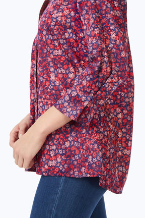 Piper Beach Blossoms 3/4 Sleeve Shirt