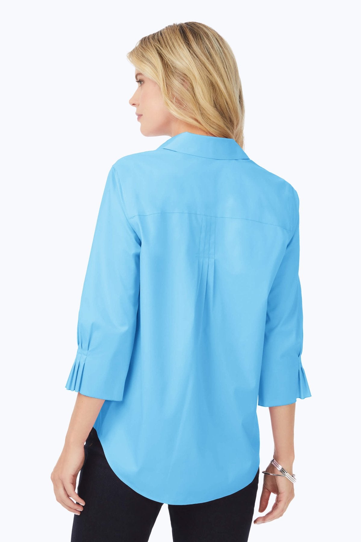 Paulie Stretch Non-Iron Shirt #color_baltic blue