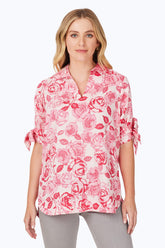 Emma Non-Iron Vintage Rose Tunic #color_pink champagne vintage rose