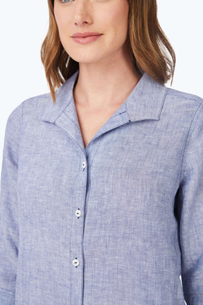 Stirling Linen 3/4 Sleeve Tunic