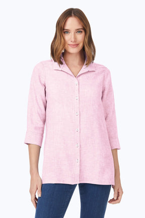 Stirling Linen 3/4 Sleeve Tunic