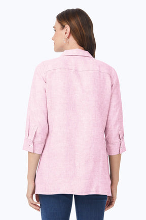 Stirling Linen 3/4 Sleeve Tunic