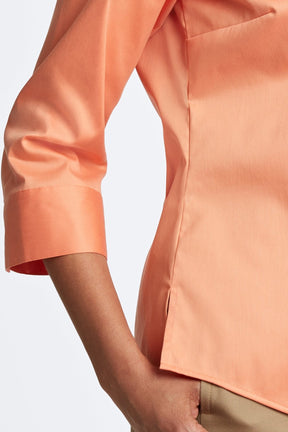 Luna No Iron Stretch Matte Sateen 3/4 Sleeve Shirt