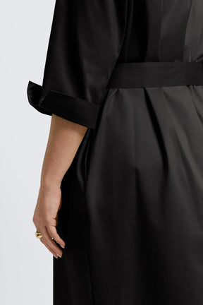 Agnes Plus No Iron Stretch Matte Sateen 3/4 Sleeve Dress