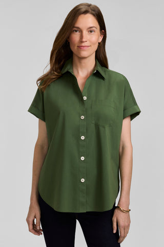 Abigail No Iron Stretch Short Sleeve Shirt