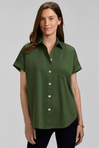 Abigail No Iron Stretch Short Sleeve Shirt