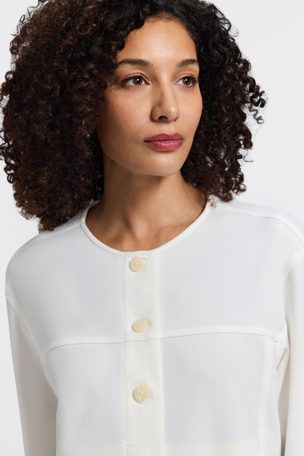 Valerie Knit Crepe Long Sleeve Jacket