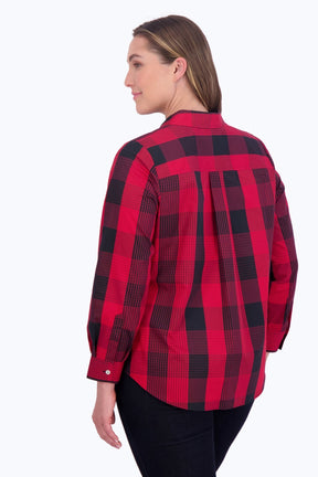 Charlie Plus Buffalo Plaid Long Sleeve Shirt