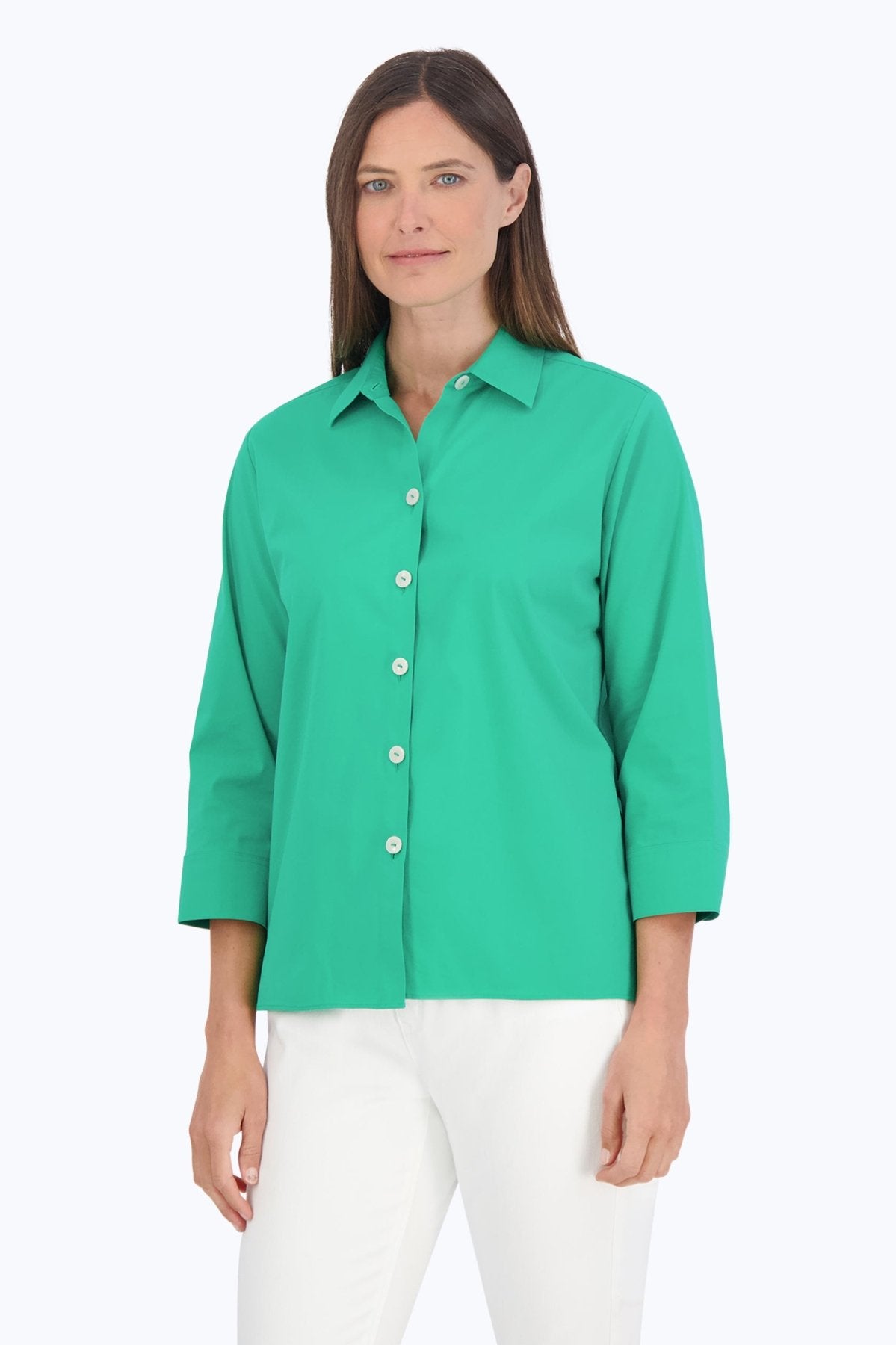 Kelly No Iron Stretch 3/4 Sleeve Shirt