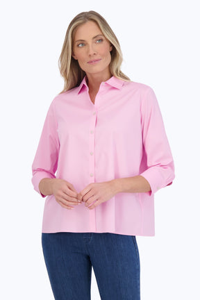 Sandra No Iron Stretch 3/4 Sleeve Shirt