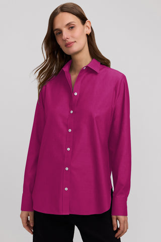 Meghan No Iron Pinpoint Long Sleeve Shirt