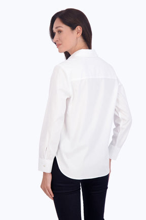 Meghan No Iron Pinpoint Long Sleeve Shirt