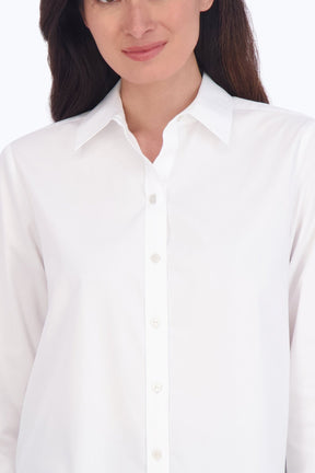 Meghan No Iron Pinpoint Long Sleeve Shirt