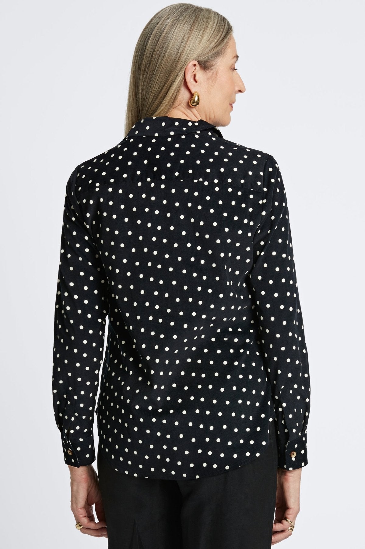 Haven Polka Dot Corduroy Long Sleeve Shirt