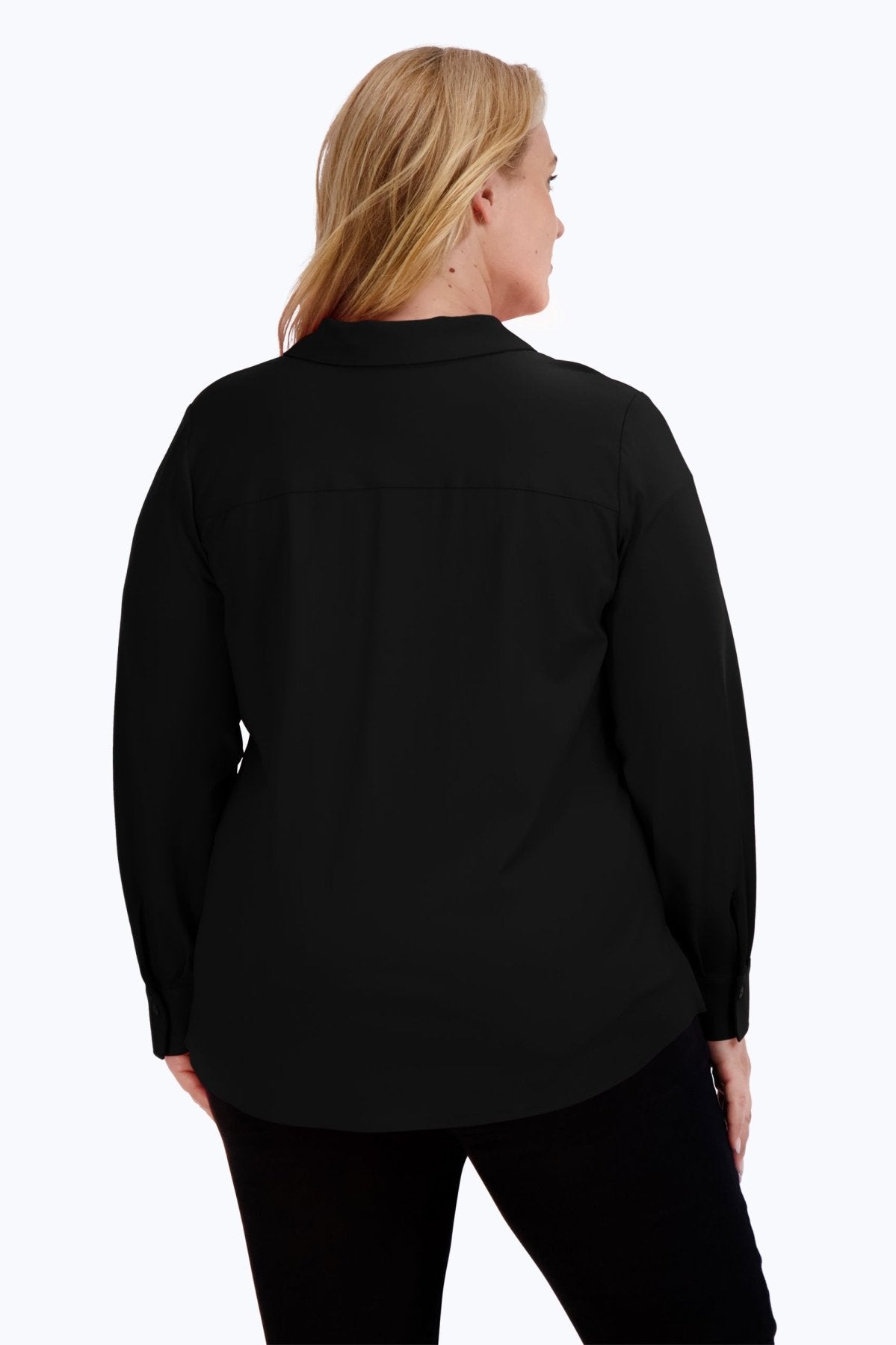 Mary Plus Solid Jersey Long Sleeve Shirt