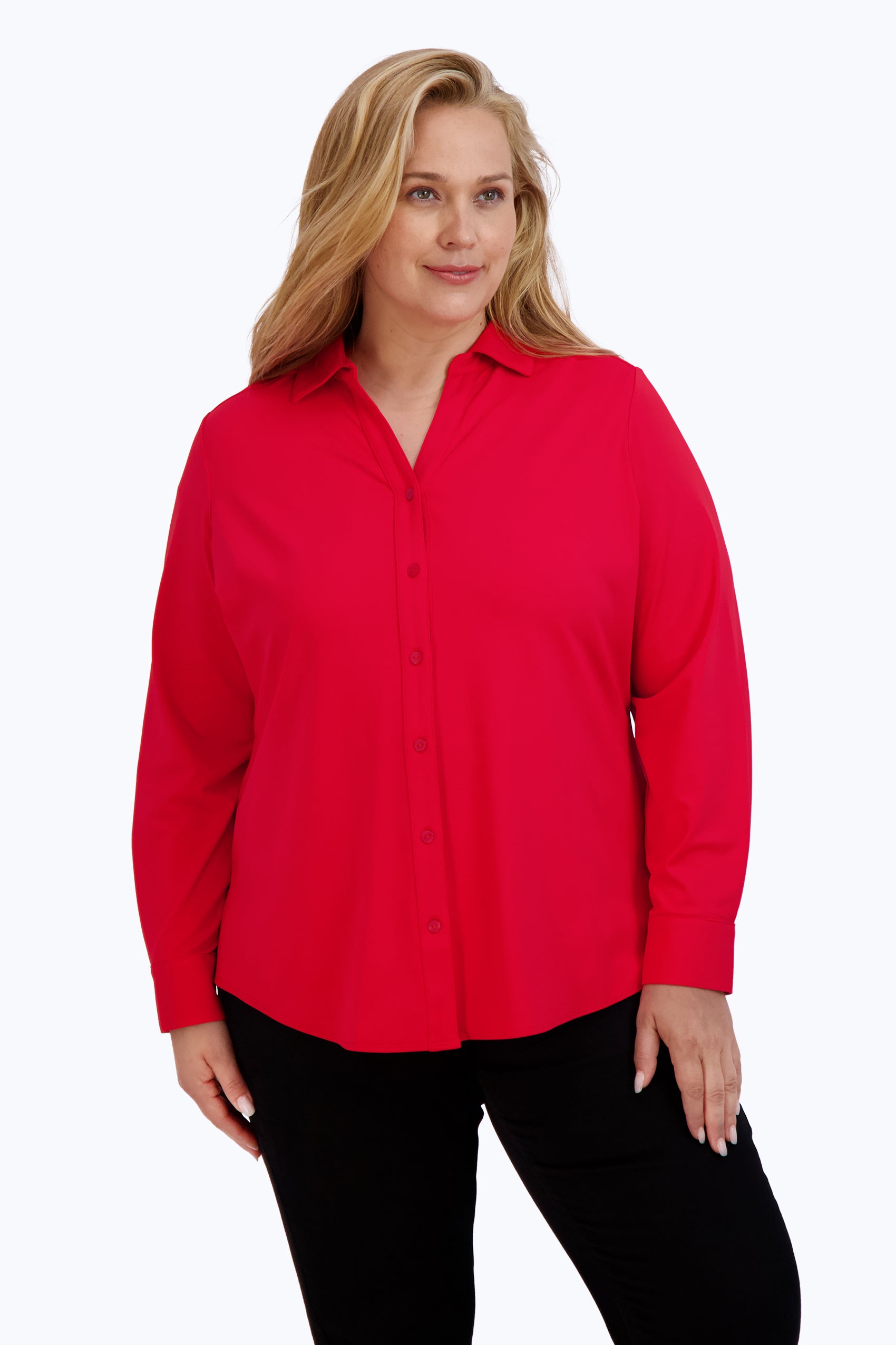 Mary Plus Solid Jersey Shirt