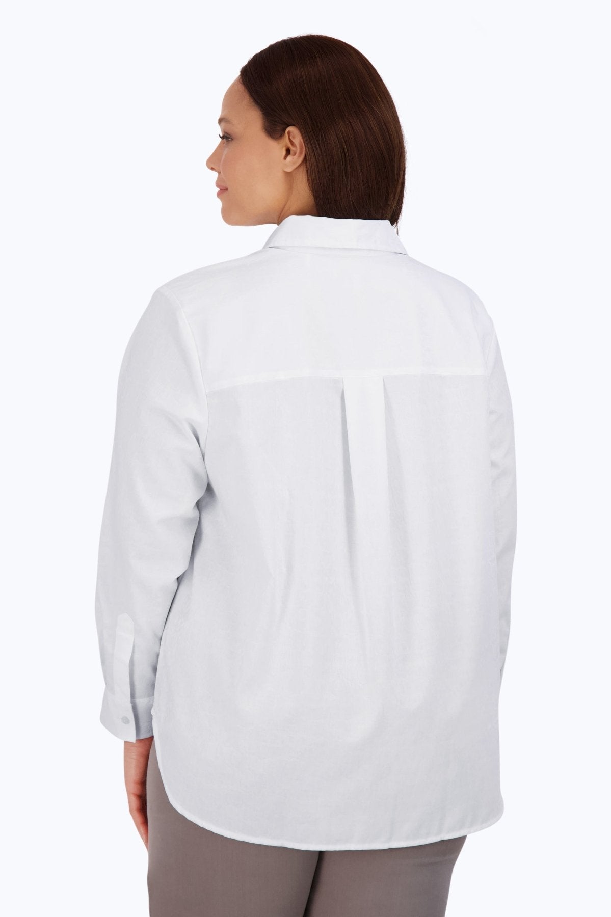Boyfriend Plus Non-Iron Croc Jacquard Tunic