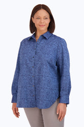 #color_blue croc jacquard