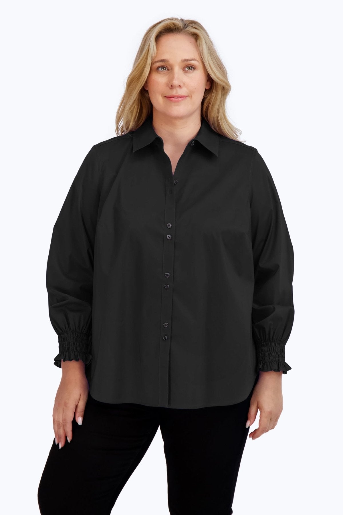 Olivia Plus No Iron Stretch 3/4 Sleeve Shirt