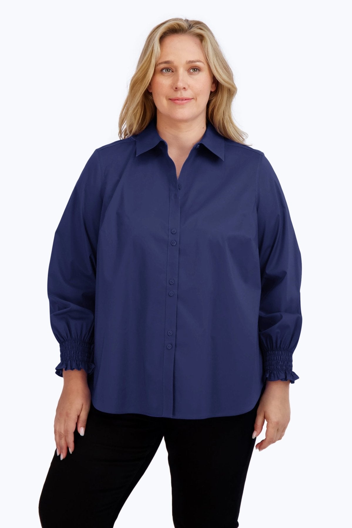 Olivia Plus No Iron Stretch 3/4 Sleeve Shirt