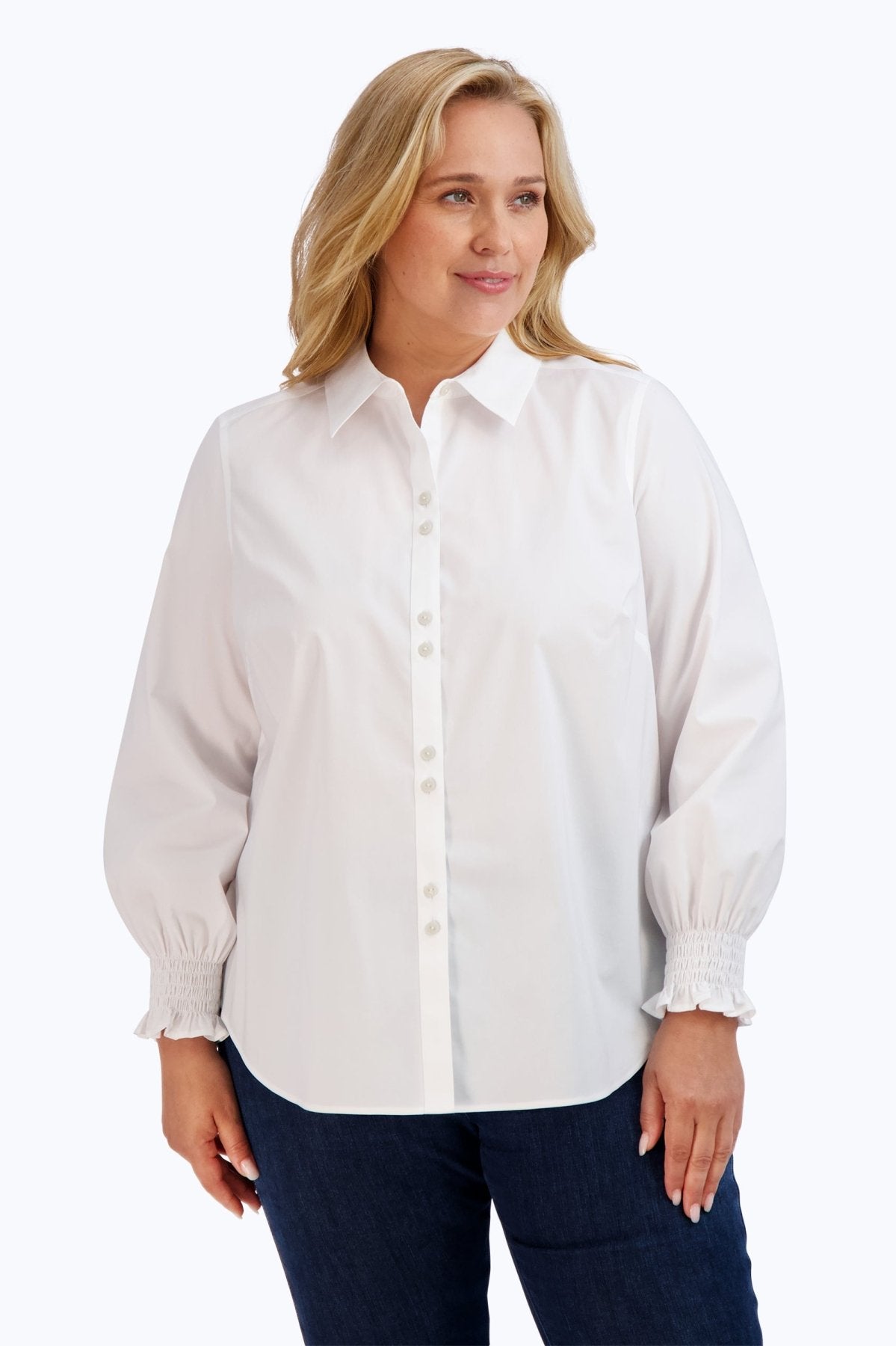 Olivia Plus No Iron Stretch 3/4 Sleeve Shirt