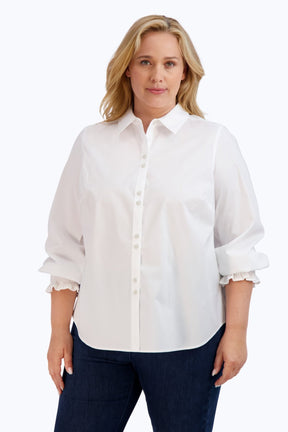 Olivia Plus No Iron Stretch 3/4 Sleeve Shirt