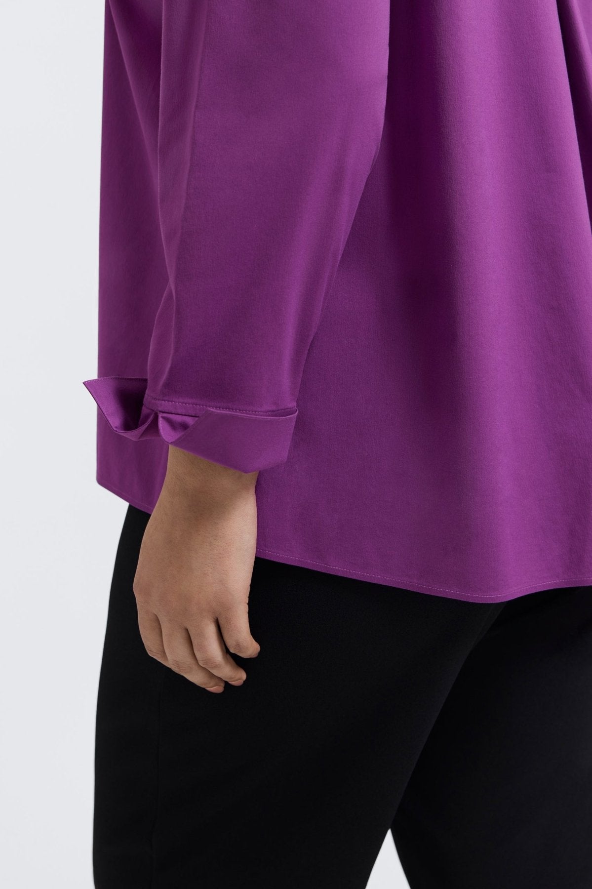 Agnes Plus No Iron Stretch Long Sleeve Popover Shirt