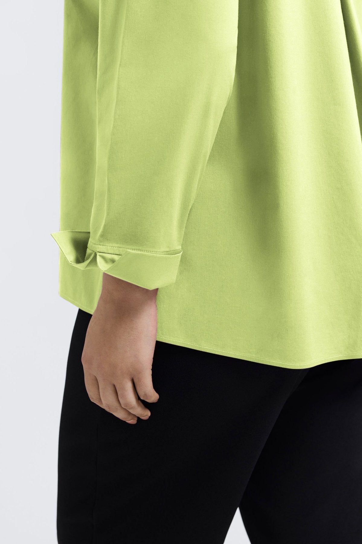 Agnes Plus No Iron Stretch Long Sleeve Popover Shirt